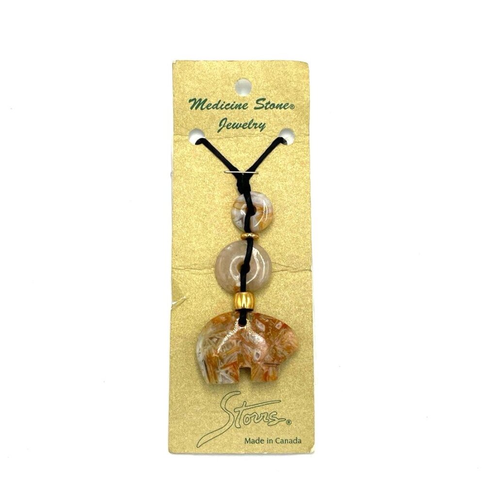 Storrs Medicine Stone‎ Jewelry Necklace Made in Canada Bear Mountain Pendant